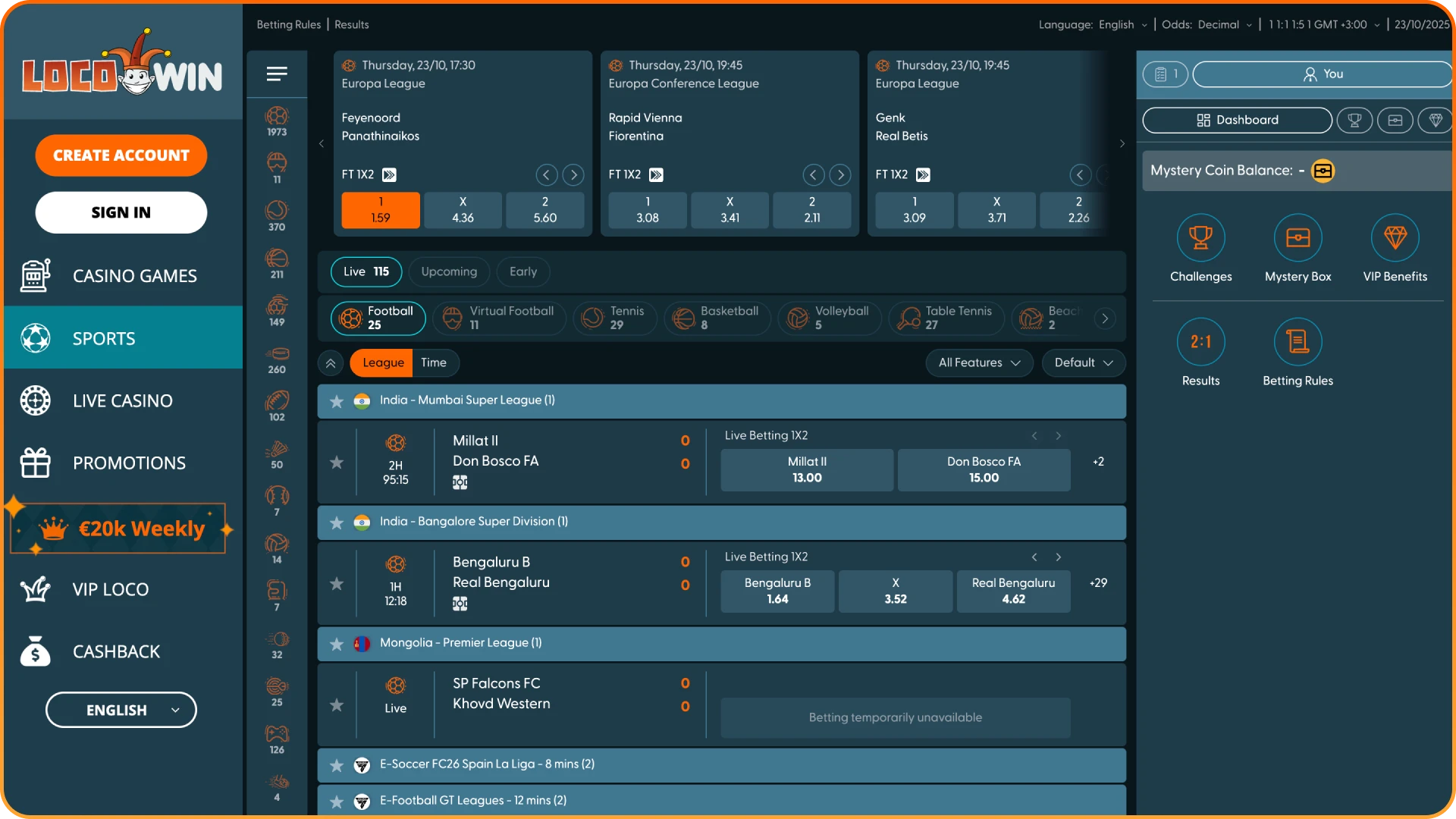 Enjoy sports betting with excitement at Locowin.